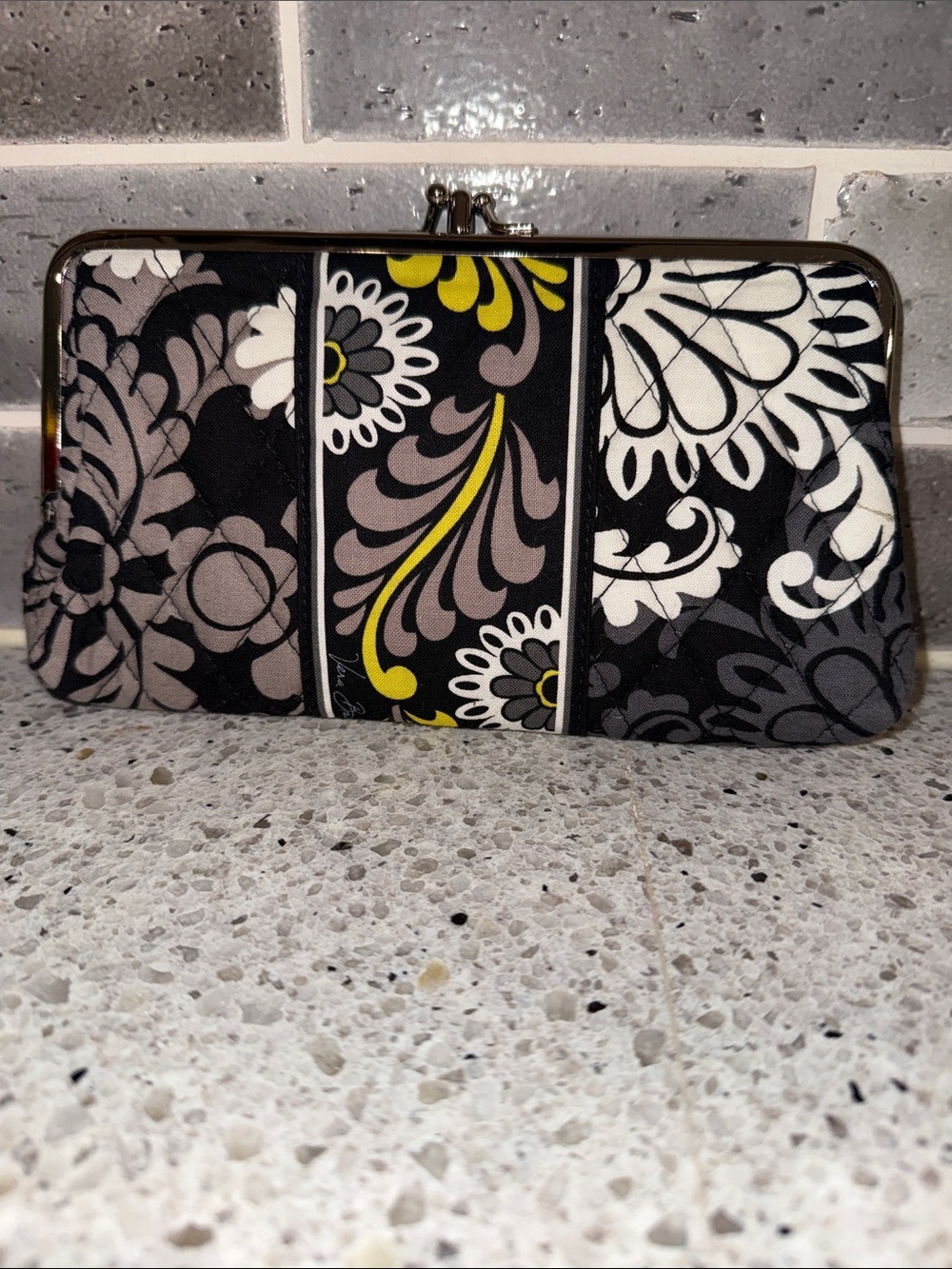 Vera Bradley Double Kisslock Wallet in Baroque. Like New